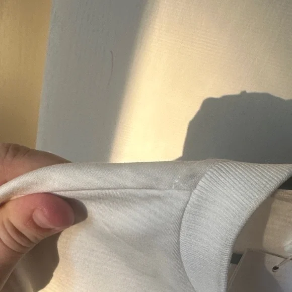 AREA White Crop Top with Silver Embellishments - Picture 9 of 12